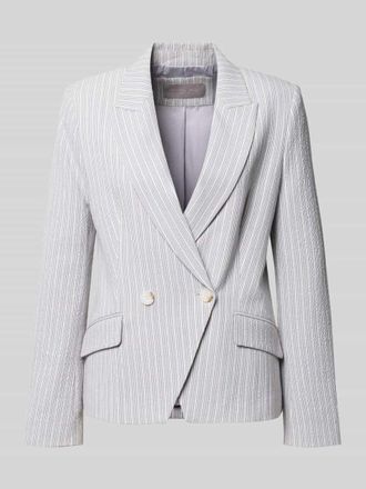 Christian Berg Regular Fit Blazer aus Seersucker mit Streifen und Lurex in Ecru, Gr&ouml;&szlig;e 34