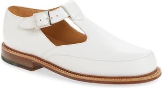 J.M. Weston Salom Sandal in White Smooth Calf at Nordstrom, Size 10.5Us
