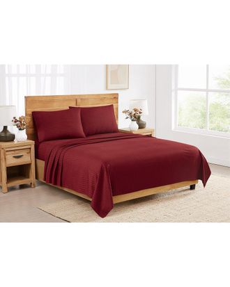 Royal Velvet Signature Dobby Stripe Sheet Set