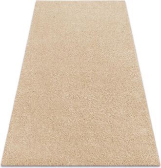 RugsX Rugsx - Alfombra Buenos 6652 Shaggy Liso, De Un Solo Color Crema Beige 120x170 Cm