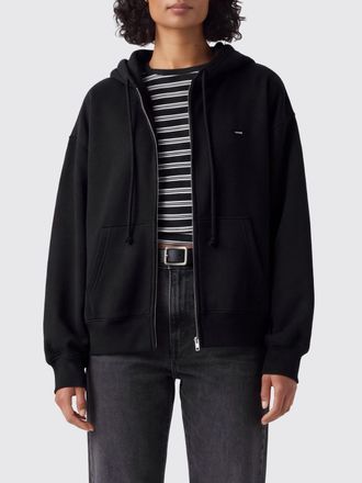 Levi's Felpa relaxed fit in cotone con cappuccio, zip e logo ricamato
