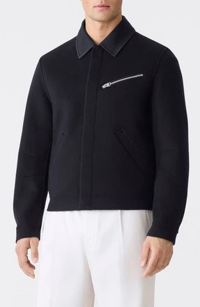 Mackage Hayes Wool Jacket in Navy at Nordstrom, Size 36