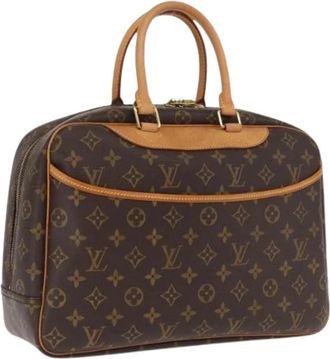 Louis Vuitton Pre-owned Vintage Canvas Handbag - Dames - Vintage Handtas - Bruin - ONE Size - Vintage