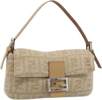 Fendi Pre-owned Vintage Zucca Canvas Shoulder Bag - - Pre-owned - Donna - Beige - ONE SIZE