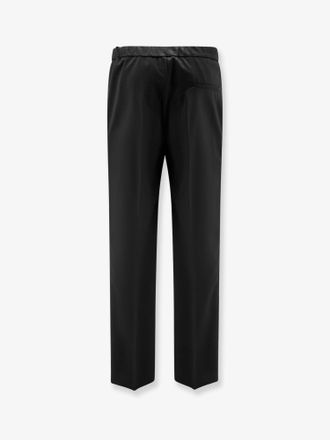 Hev&ograve; Mens Trousers Torre Chianca Black Linen