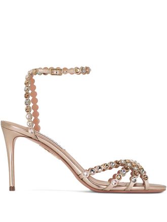 Aquazzura Tequila stiletto sandals - Gold