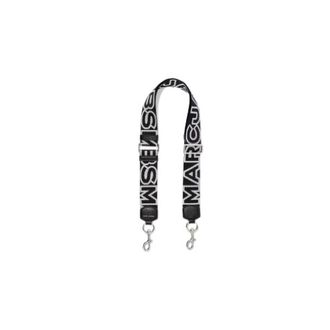 Marc Jacobs Bag Accessories, female, Black, Size: ONE SIZE Outline Logo Webbing Strap