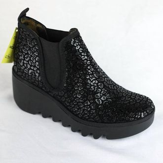 FLY London Women Byne Wedge Bootie In Anthracite