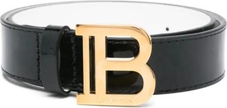 Balmain Belts, unisex, Black, Size: 3XL B-Belt
