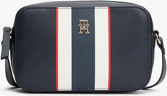 Tommy Hilfiger Womens Signature Stripe Crossbody Bag - Navy