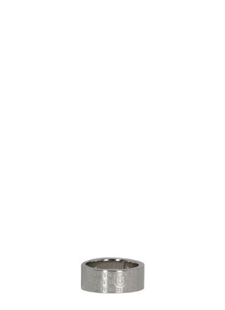 Maison Margiela Polished Brass Ring With Embossed Numeric Detail