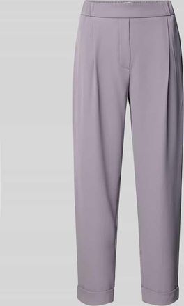 Jake*s Tapered Fit Stoffhose mit Bundfalten in Lavender, Größe 32