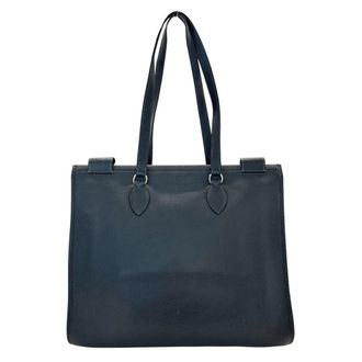 Herm&egrave;s Graphite Buffalo Leather Tote Bag (Pre-Owned)