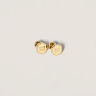 Miu Miu Enameled metal earrings
