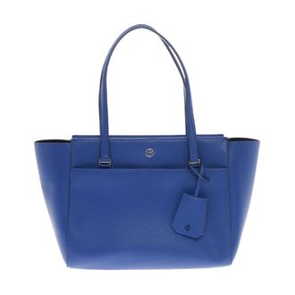 Tory Burch Parker Logo Tote Bag - female - Tory Burch - Shopping Bags - Blue - ONE SIZE - Bags