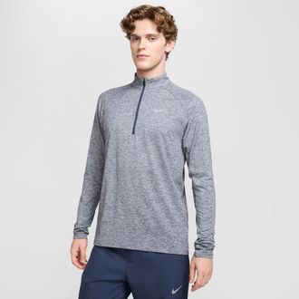 Nike Mens Stride Dri-FIT 1/4-Zip Running Top in Blue | HV2180-437
