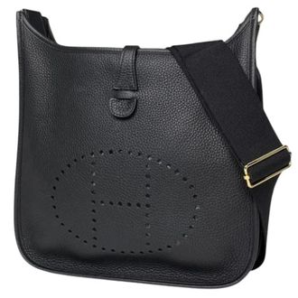 Herm&egrave;s Pre-owned Vintage Shoulder Bag - Dames - Pre-owned - Zwart - Maat: ONE Size Leer