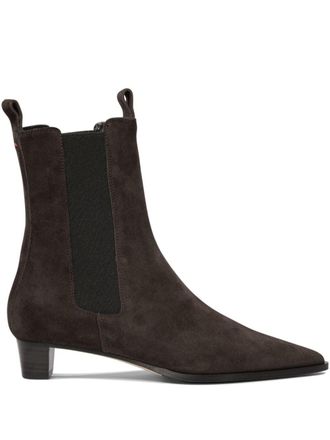 Aeyde Kiki Suede boots - women - Calf Leather/Calf Leather/Calf Suede - 36 - Brown