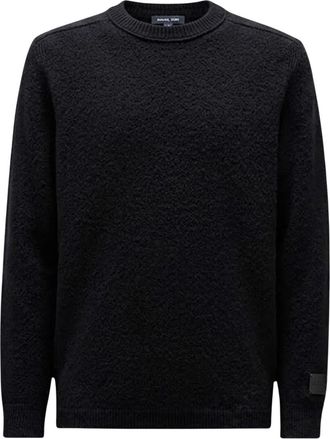 C.P. Company Black Textured Crew Neck Sweater