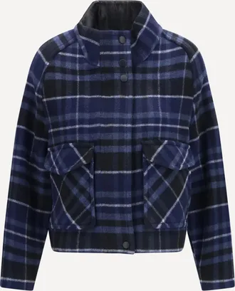 Pinko Caban Campanula in panno doppio con fantasia check Woman XS