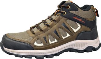 Generic Mens Mid-Top Hiking Boots, Trail Trekking Ankle Shoes with Lace-Up Design, Outdoor Walking Trainers for Winter (Brown, One Size, UK Footwear Size Syst