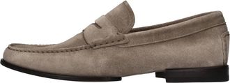Santoni Su&egrave;de Loafers - Heren - Loafers - Beige - 39 EU - Su&egrave;de - Schoenen