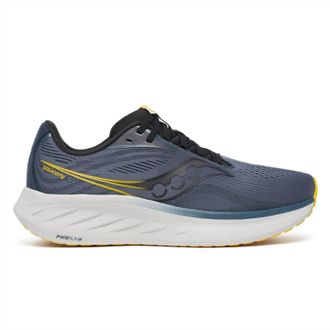 Saucony Mens Ride 18 Running Shoes In Dusk/pollen