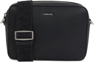 Calvin Klein Borsa a spalla con manico logato - Nero