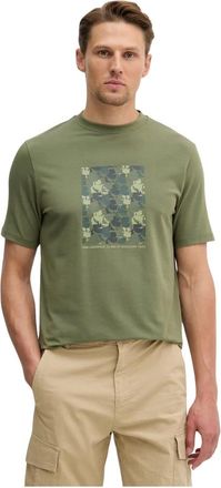 Karl Lagerfeld Tops, Heren, Groen, M, Katoen, Bedruikt T-shirt