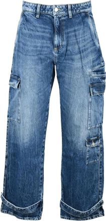 Icon Denim Los Angeles Straight Jeans - Dames - Regular Fit Jeans - Blauw - W26 - Katoen - Jeans
