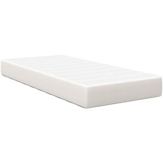 vidaXL Colch&oacute;n De Cama Con Colch&oacute;n Crema 90 X 190 Cm Tela Vidaxl