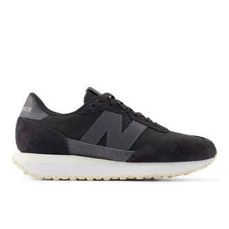New Balance Mujer 237 en Gris/Negro, Gamuza/Malla, Talla 36.5