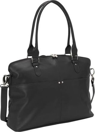Piel Leather 3013 - CHC Slim Executive Computer Case - Chocolate