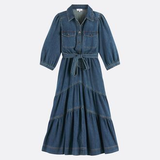 Suncoo Denim midi overhemdjurk, CLARCK