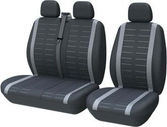 OEM Funda Universal Para Asientos De Coche, Apta Para La Mayor&iacute;a De Camiones, Furgonetas Y Autobuses, Asientos Delanteros 1 + 2 (3 Asientos). Juego Comple