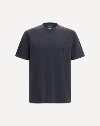 Yohji Yamamoto Gradient Stripes short sleeve T-shirt Male XL