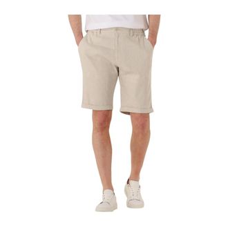 Gentiluomo Heren, Korte broeken, Beige, Maat: 2XL Linnen