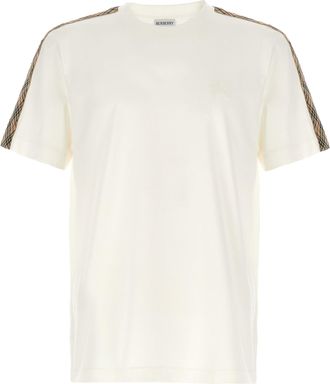 Burberry T-shirt met geruite tape