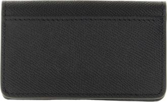Maison Margiela Four Stitches Calfskin Card Case - Black