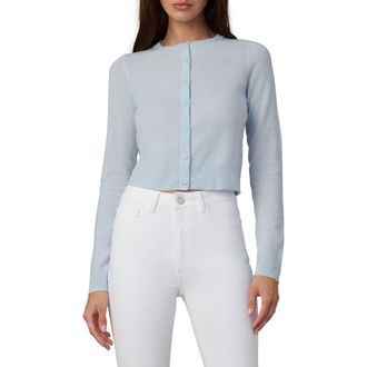 Joe's The Dani Crop Cashmere Cardigan in Powder Blue at Nordstrom, Size X-Large
