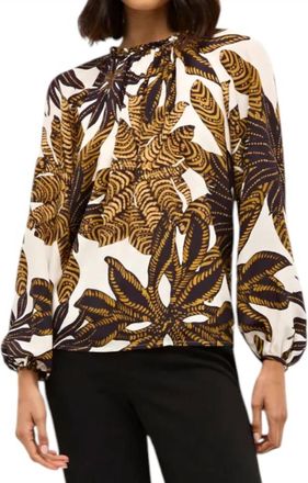 Marie Oliver Piper Blouse In Agave