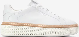 Cole Haan Womens GrandPr&oslash; SkyWeave Court Sneakers - White Size 10.5