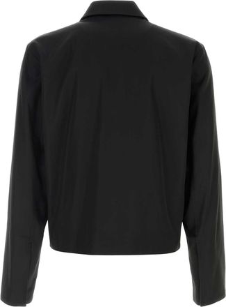 Gucci Mens Faille Acetate Silk Mix Jacket Black