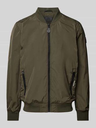 Khujo Bomberjacke mit Reißverschlusstaschen Modell Lasse in Oliv, Größe S