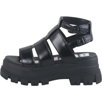 Buffalo Aspha Gld Platform Sandal in Black at Nordstrom, Size 38
