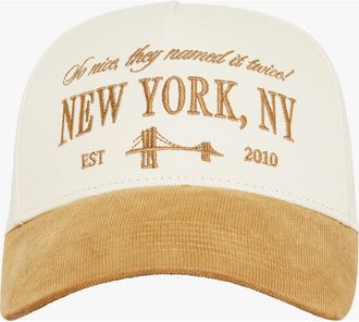 WeWoreWhat Corduroy Baseball Hat in Ivory/tan at Nordstrom