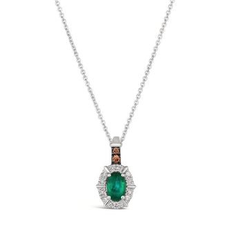 Le Vian Ladies Costa Smeralda Emeralds Necklaces set in 14K Vanilla Gold