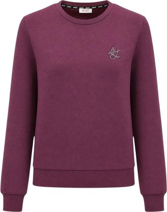 Liu Jo Hoodies & sweatvesten, Dames, Paars, L, Sweatshirts