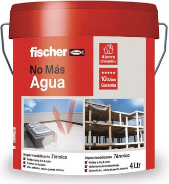 Fischer Pintura Impermeabilizante Embaldosable 4l Para Terrazas, Tejados, Transitable, Blanco