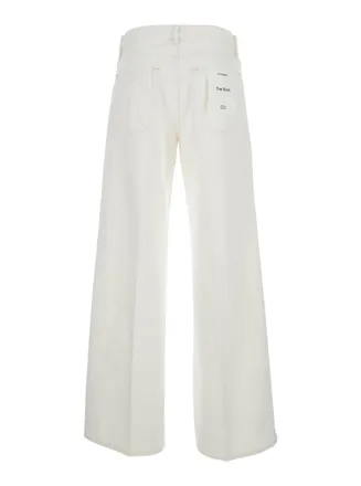 Frame Denim Womens Jeans The Stroll White Denim Cotton